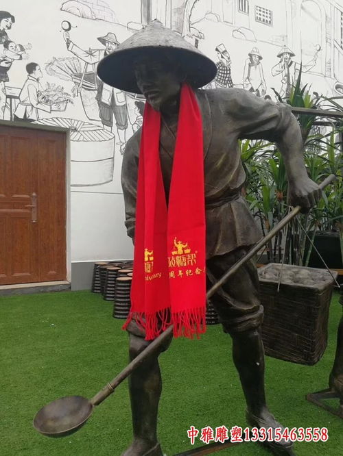 仿铜民俗人物雕塑 西宁锻铜民俗人物雕塑厂